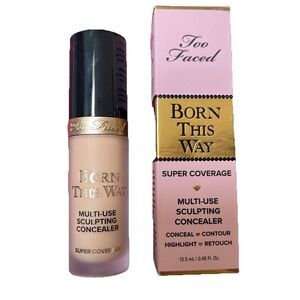 NIB Too Faced ~ Born This Way Super Coverage Concealer Porcelain 0.45 OZ